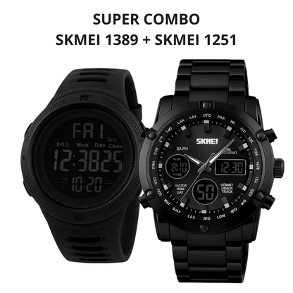 COMBO RELOJ SKMEI 1251 + SKMEI 1389