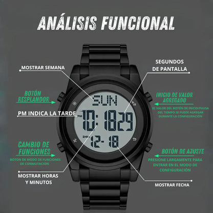 COMBO RELOJ VINTAGE + SKMEI 1611